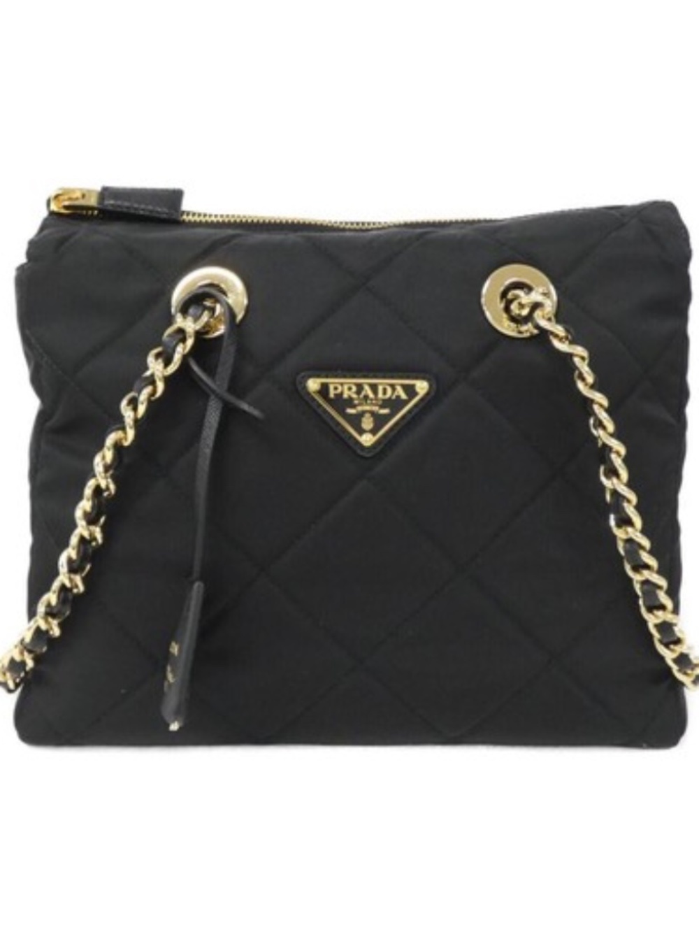 PRADA Re-Edition 1995 Chain Re-Nylon Bag Black Small